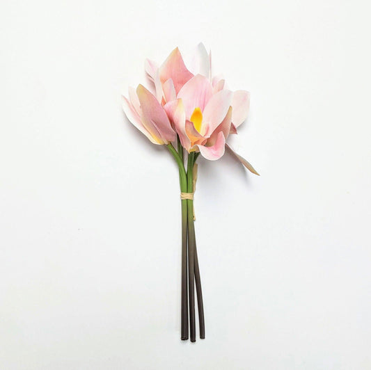 Fractalon Premium Faux Pink Orchid Bouquet
